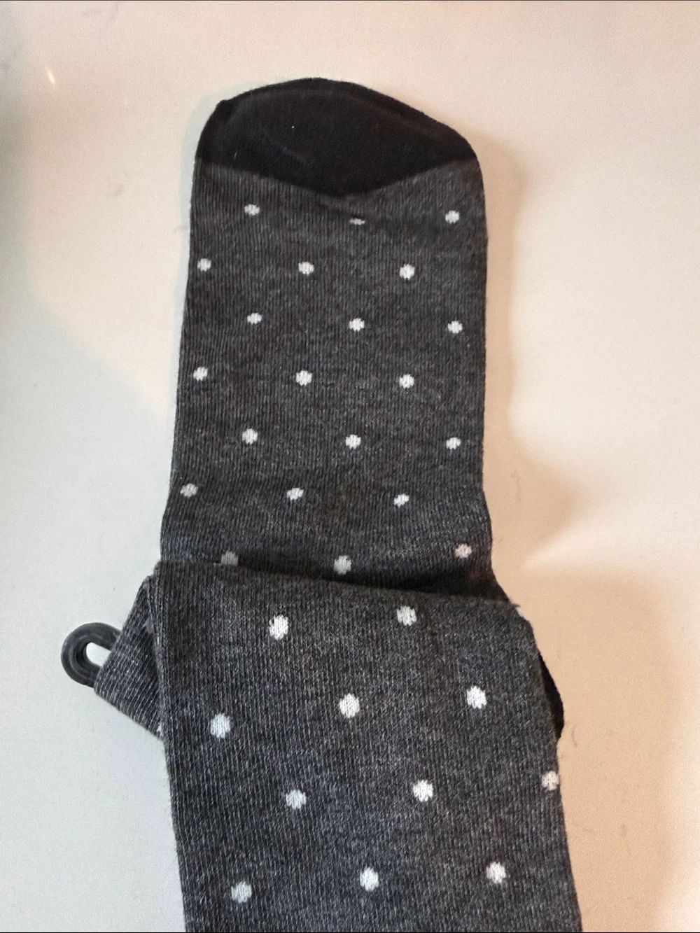 NWT Clarks Men’s Charcoal Gray Dot Dress Socks